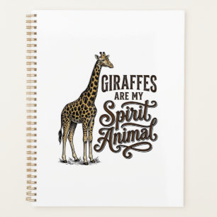 Giraffen zijn mijn spirituele dier vintage shirt o planner
