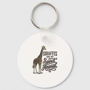 Giraffen zijn mijn spirituele dier vintage shirt o sleutelhanger