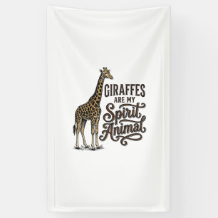 Giraffen zijn mijn spirituele dier vintage shirt o spandoek