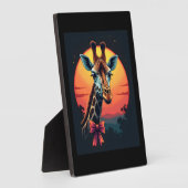 Giraffenek Als Een Achtbaan Grappig Retro  Fotoplaat (Zijkant)