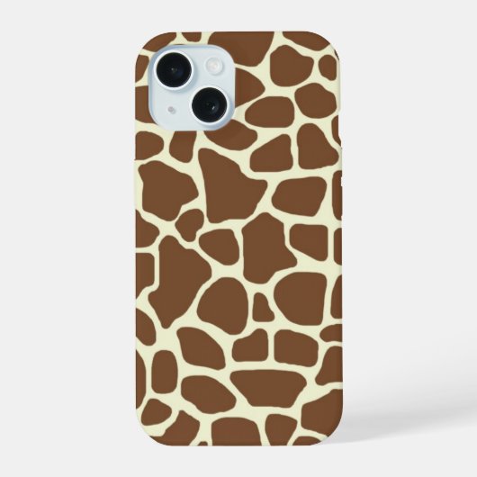 Giraffeprint iPhone 15 Case (Achterkant)