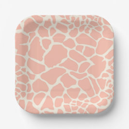 Giraffeprint Papieren Bordje