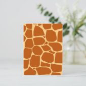Giraffeprint patroon briefkaart (Staand voorkant)