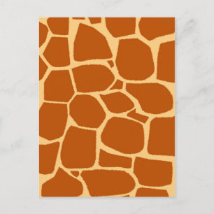Giraffeprint patroon briefkaart