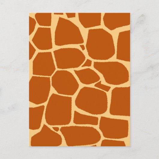 Giraffeprint patroon briefkaart (Voorkant)