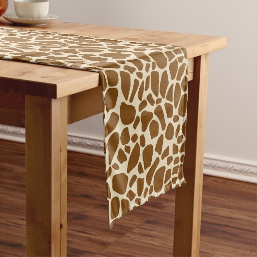 Giraffeprint patroon korte tafelloper (Voorbeeld)