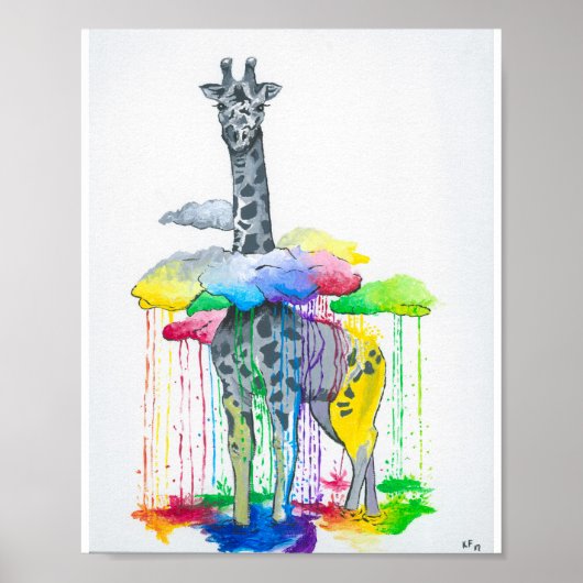 Giraffeprint Poster (Voorkant)