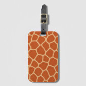 Giraffeprint Safari Bagagetail Bagagelabel (Voorkant (verticaal))