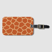 Giraffeprint Safari Bagagetail Bagagelabel (Voorkant (horizontaal))