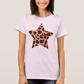 Giraffeprint Ster T-shirt (Voorkant)