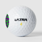 Giraffeprint Wijn Lime Golfballen (Logo)
