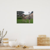 giraffes 006 canvas poster (Keuken)