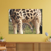 GIRAFFES 4 CANVAS AFDRUK (Insitu (Woonkamer))