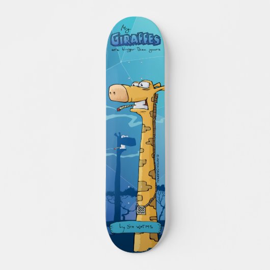 Giraffes aangepaste skateboard. Mijn giraffen zijn Persoonlijk Skateboard (Voorkant)
