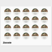 Giraffes Adresetiketten Ronde Sticker (Vel)