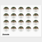 Giraffes Adresetiketten Ronde Sticker (Vel)