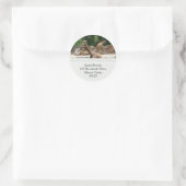 Giraffes Adresetiketten Ronde Sticker (Tas)