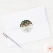 Giraffes Adresetiketten Ronde Sticker (Envelop)
