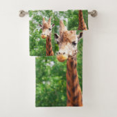 Giraffes badkamerhanddoekset bad handdoek (Insitu)