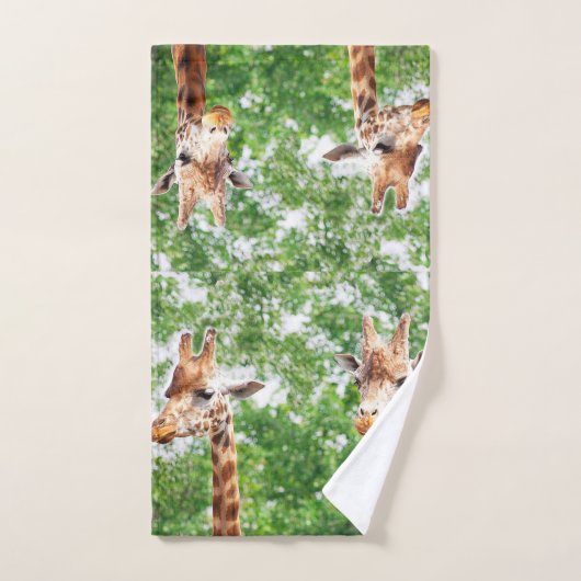 Giraffes badkamerhanddoekset bad handdoek (Handdoek)