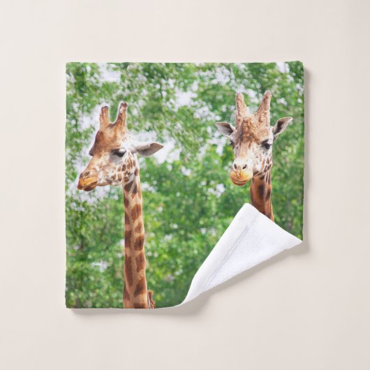 Giraffes badkamerhanddoekset bad handdoek (Wasdoekje)