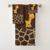 Giraffes badkamerhanddoekset bad handdoek (Insitu)