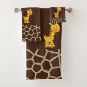 Giraffes badkamerhanddoekset bad handdoek