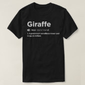 Giraffes bestaan niet 2 t-shirt (Design voorkant)