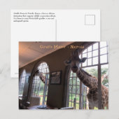 Giraffes bij de Giraffe Manor in Nairobi Briefkaart (Voorkant / Achterkant)