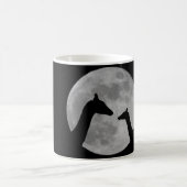 Giraffes bij Fullmoon Night Koffiemok (Center)