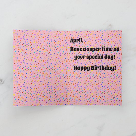 Giraffes Birthday-kaart Kaart (Binnen)