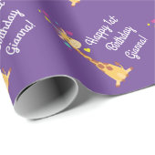 Giraffes - Birthday Party Cute Cadeaupapier (Rol Hoek)