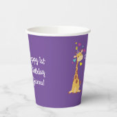 Giraffes - Birthday Party Cute  Papieren Bekers (Links)