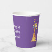 Giraffes - Birthday Party Cute  Papieren Bekers (Rechts)