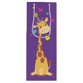 Giraffes - Birthday Party Cute Wijn Cadeautas (Voorkant)