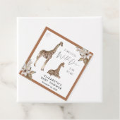 Giraffes Boho Waterverf Baby shower Dank u wel Bedankjes Labels (In situ)