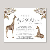 Giraffes Boho Waterverf Baby shower Uitnodiging