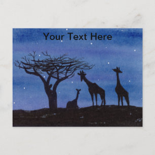 Giraffes Briefkaart