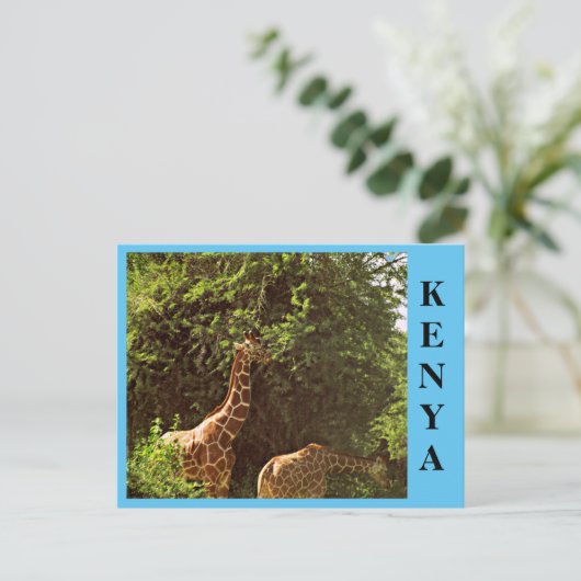 Giraffes Briefkaart (Staand voorkant)
