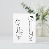 Giraffes Briefkaart (Staand voorkant)