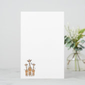 Giraffes Briefpapier (Staand voorkant)