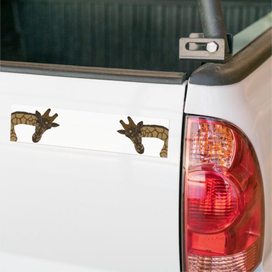 Giraffes Bumpersticker (Op Truck)