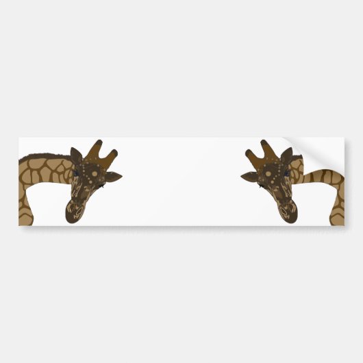 Giraffes Bumpersticker (Voorkant)
