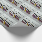 Giraffes Chanukah Menorah Cadeaupapier (Hoek)