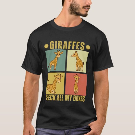 Giraffes Check All My Boxes Giraffes T-shirt (Voorkant)