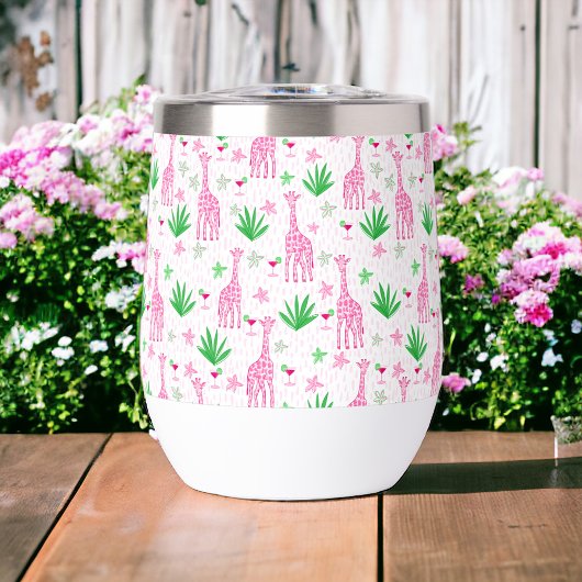 Giraffes Cosmopolitans Pink Preppy