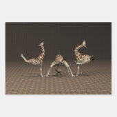 Giraffes dansen inpakpapier vel (Voorkant 2)