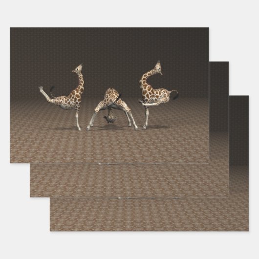 Giraffes dansen inpakpapier vel (Set)