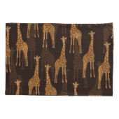 Giraffes Dark: Abstract naadloos. Kussensloop (Achterkant)