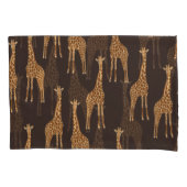 Giraffes Dark: Abstract naadloos. Kussensloop (Voorkant)